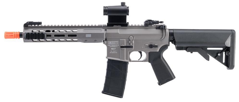 6mmProShop Barrett Licensed REC7 Spring Powered Full Size Airsoft Rifle, Black