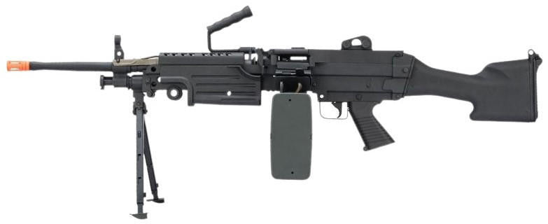 A&K Cybergun FN Licensed "Middleweight" M249 MK II SAW Airsoft Machine Gun, Black