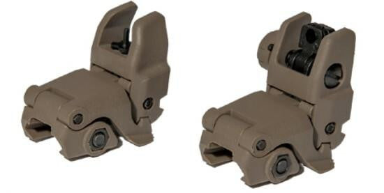 ACM NBUS Gen 1 Back-Up Sight Set, Dark Earth