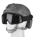 SI 444BH Ballistic Goggle For Helmet, Black