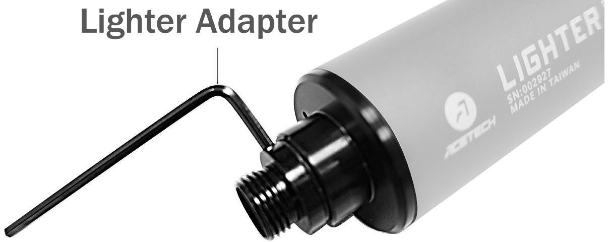 AceTech Lighter Adapter (M14- to M11+), Black