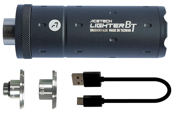 AceTech Lighter BT Airsoft Tracer Unit 14mm/11mm, Black