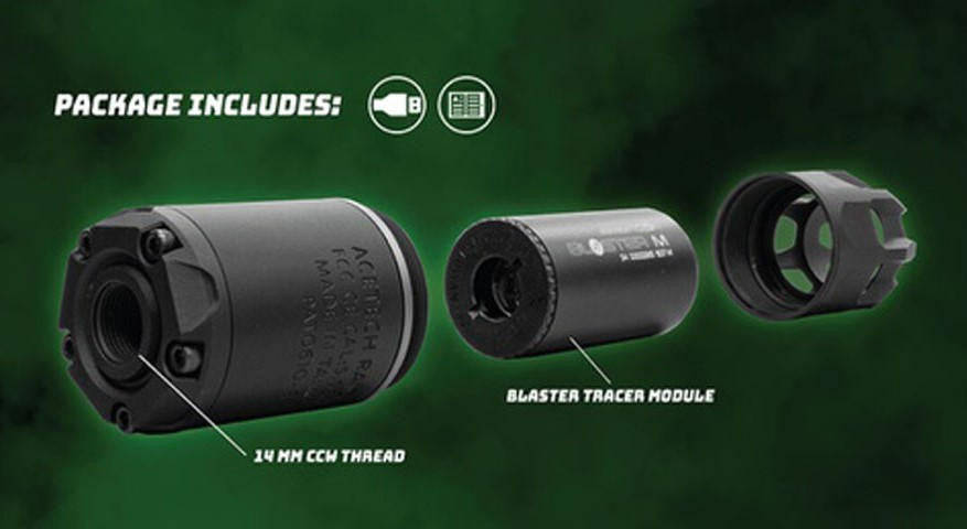 Acetech Raider with BiFrost M Airsoft Tracer Unit, Black