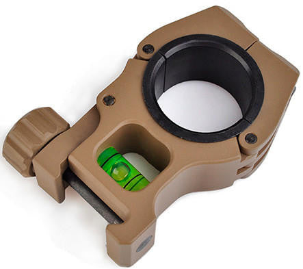 ACW M10 30mm Scope Rings w/ Bubble Level, Dark Earth