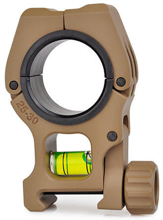 ACW M10 30mm Scope Rings w/ Bubble Level, Dark Earth