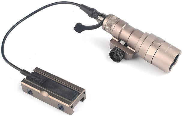 ACW Picatinny Rail Mount for Flashlight Pressure Switches, Desert Tan