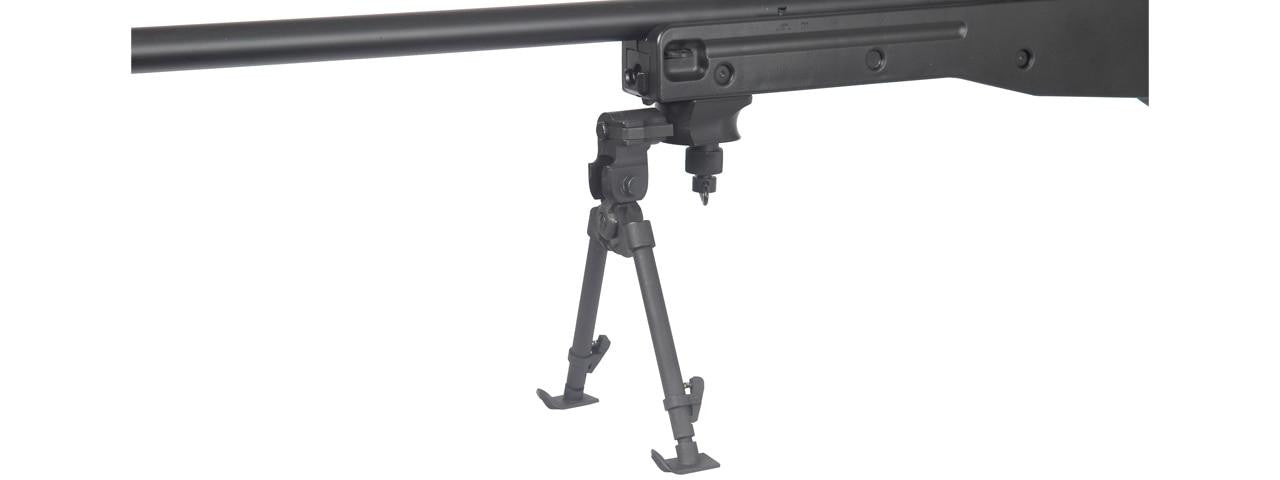 AGM L96 AWP Bolt Action Airsoft Sniper Rifle w/ Scope and Bipod, Black