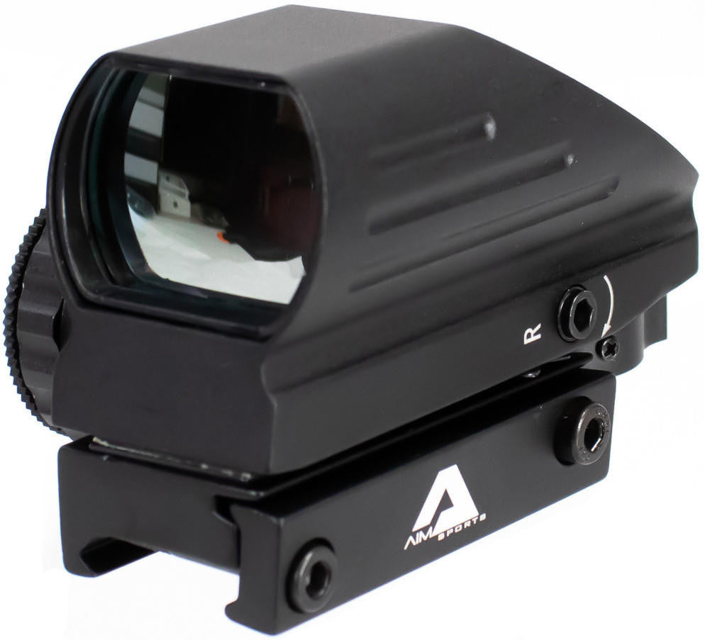 Aim Sports 1x33mm Dual Ill. w/ 4 Different Reticles Classic II Edition Reflex Sight, Black