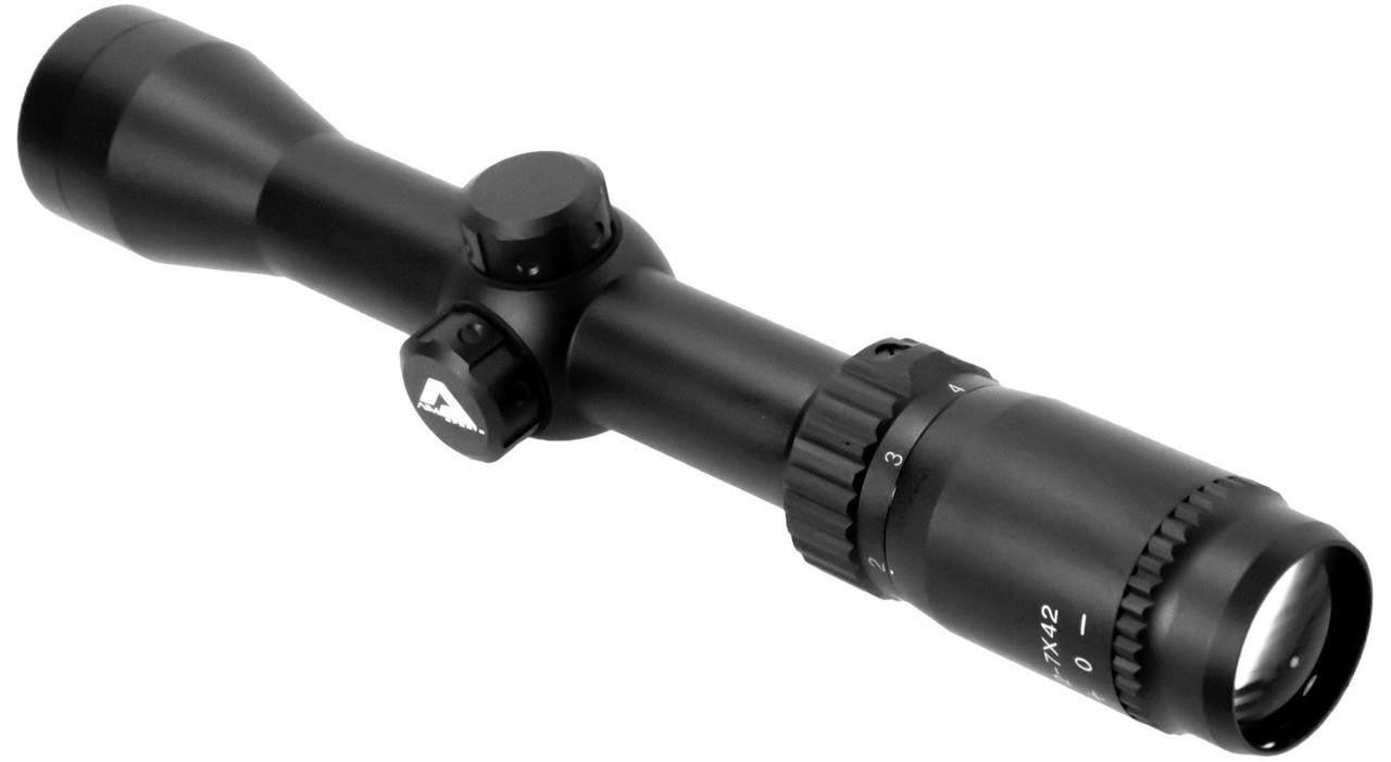 Aim Sports 2-7x42 30mm Scout Scope w/ Mil-Dot, Black