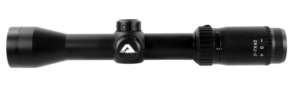 Aim Sports 2-7x42 30mm Scout Scope w/ Mil-Dot, Black