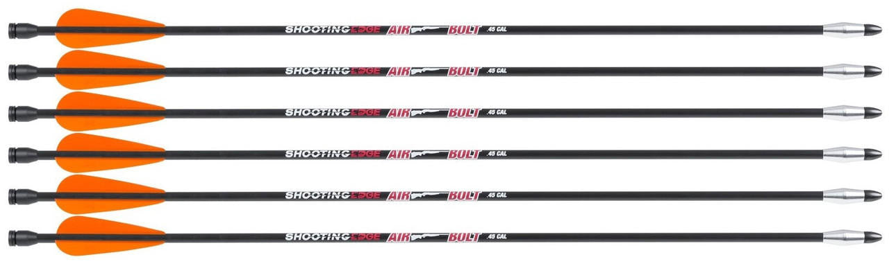 Air Venturi .45 Cal Air Bolt, 6 Pack, Black
