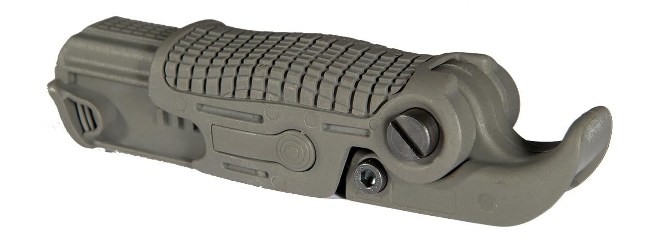 AK-Style Foldable & Extendable Tactical Foregrip, Foliage Green