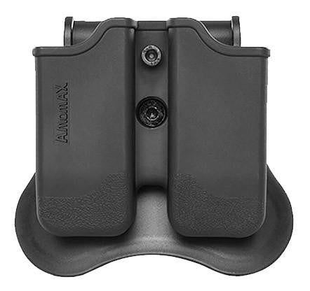 Amomax Double Magazine Pouch for Beretta 92, Black