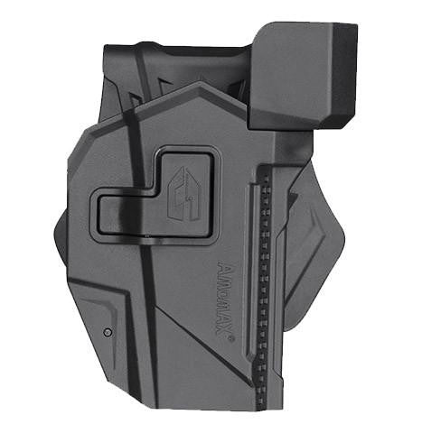 Amomax Gen 2 Rigid Holster for Glock 17/19 with Red Dot Sight Cover, Black