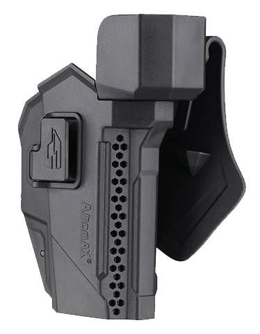 Amomax Gen 2 Rigid Holster for Glock 17/19 with Red Dot Sight Cover, Black
