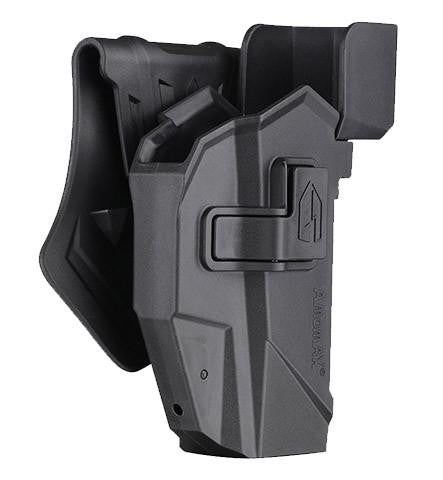 Amomax Gen 2 Rigid Holster for Glock 17/19 with Red Dot Sight Cover, Black