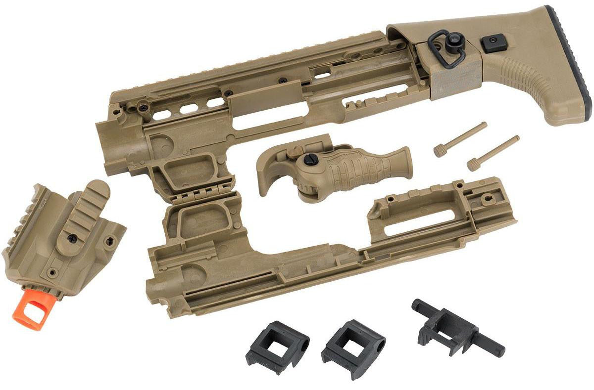 APS Action Combat Carbine Conversion Kit for ACP / XTP, Dark Earth