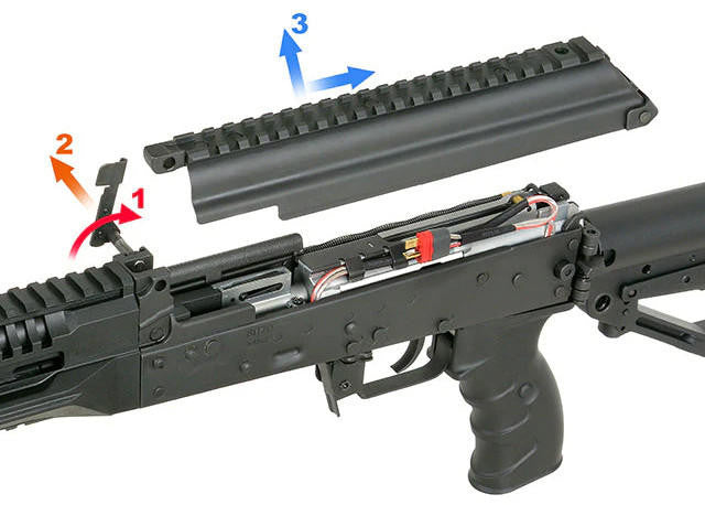 Arcturus AK12 AEG FE Airsoft Rifle, Black