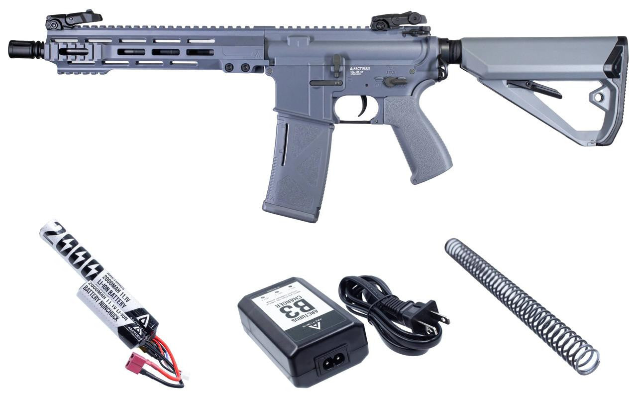 Arcturus LWT MK-I CQB 10" AEG Sport ARC SE Airsoft Rifle Starter Pack, Grey