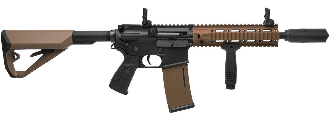 Arcturus LWT MK-II CQB 10" AEG Sport ARC SE Airsoft Rifle Starter Pack, Black/Tan