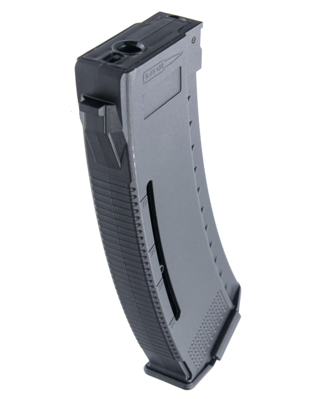 Arcturus Tactical AKM/AK74/AK12 Series 30/130rd Mid-Cap Airsoft Magazine, 5 Pack, Black