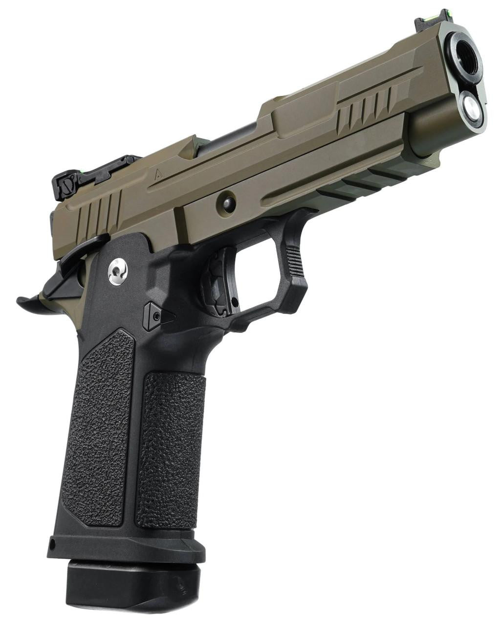 ARCTURUS Vanguard 4.3" Hi-Capa GBB Airsoft Pistol, Black/Tan