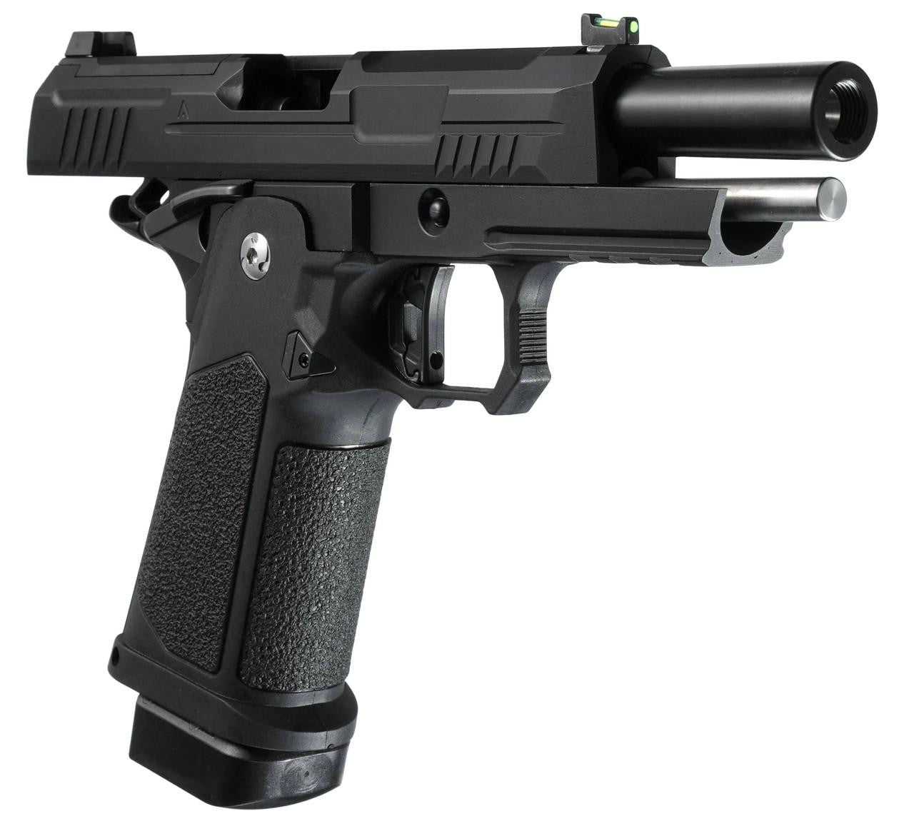 ARCTURUS Vanguard 4.3" Hi-Capa GBB Airsoft Pistol w/ Optics Ready Slide, Black