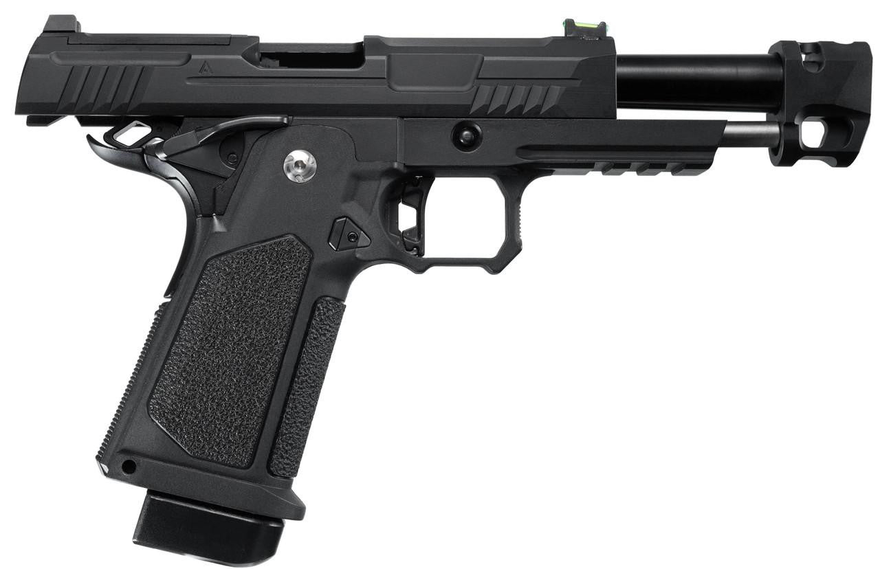 ARCTURUS Vanguard 4.3" Hi-Capa GBB Airsoft Pistol w/ Optics Ready Slide & Compensator, Black