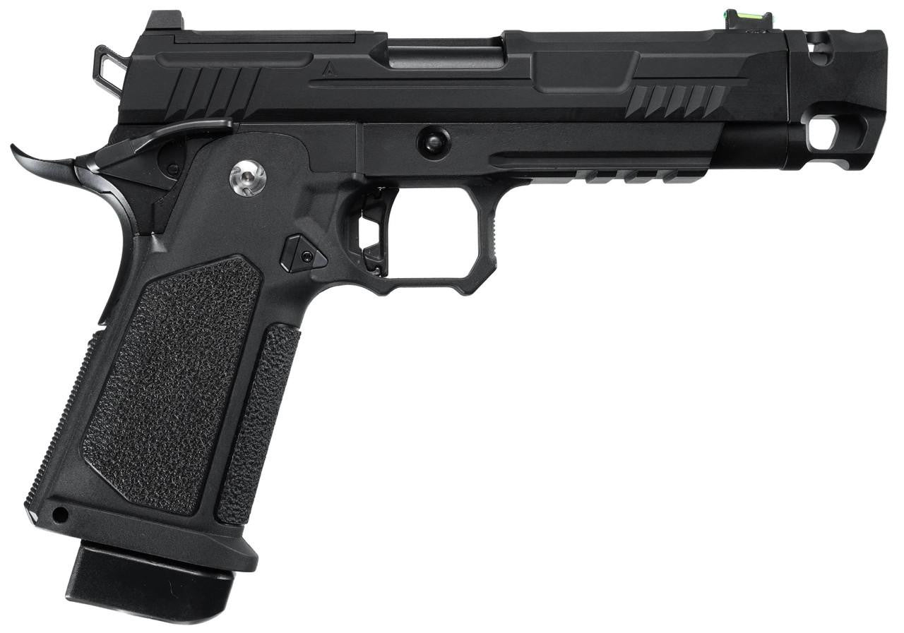 ARCTURUS Vanguard 4.3" Hi-Capa GBB Airsoft Pistol w/ Optics Ready Slide & Compensator, Black