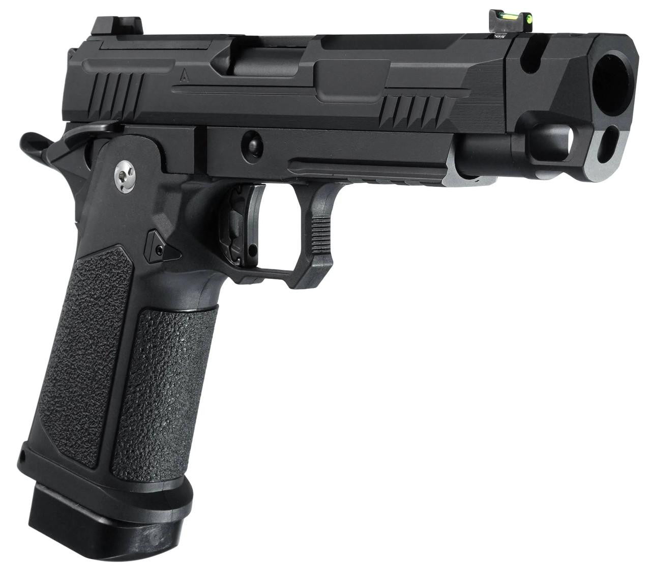 ARCTURUS Vanguard 4.3" Hi-Capa GBB Airsoft Pistol w/ Optics Ready Slide & Compensator, Black