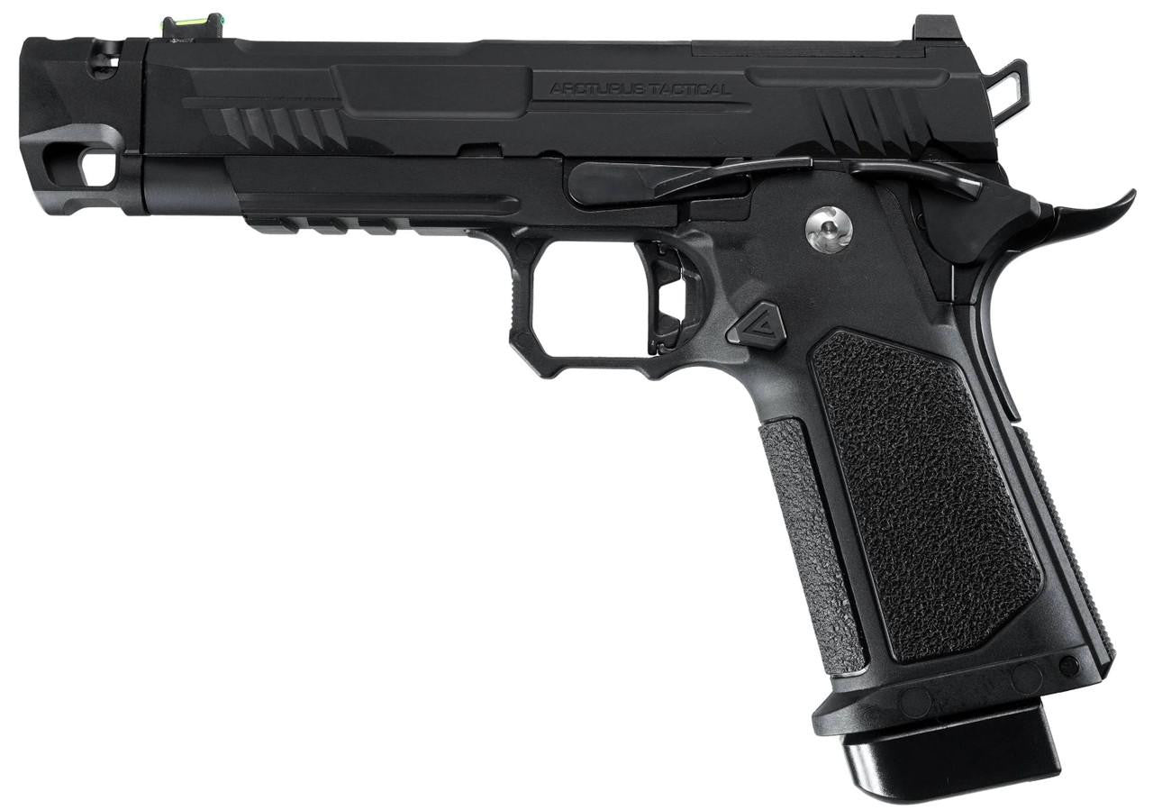 ARCTURUS Vanguard 4.3" Hi-Capa GBB Airsoft Pistol w/ Optics Ready Slide & Compensator, Black