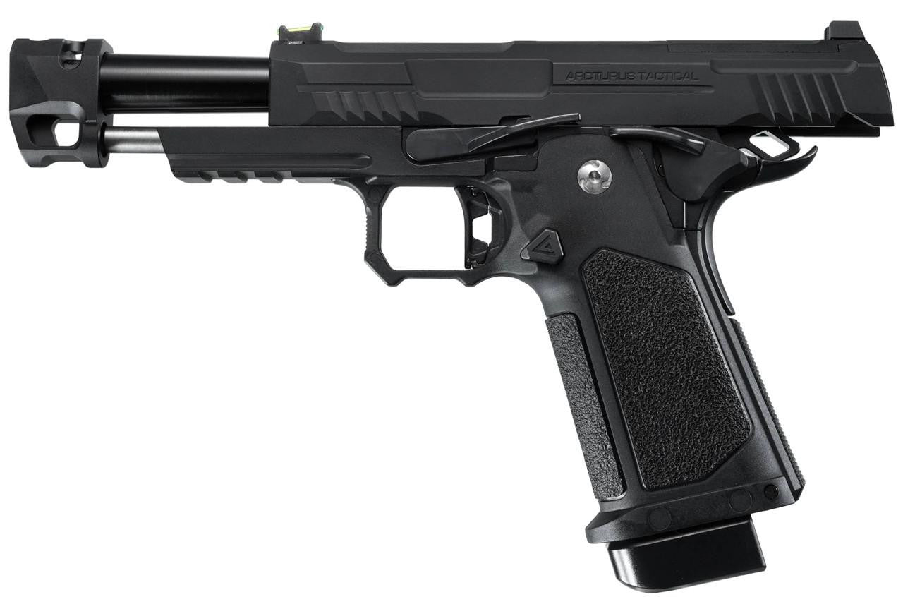 ARCTURUS Vanguard 4.3" Hi-Capa GBB Airsoft Pistol w/ Optics Ready Slide & Compensator, Black