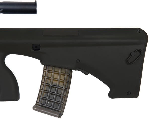 Army Armament Polymer AUG AEG Airsoft Rifle w/ Scope, Black