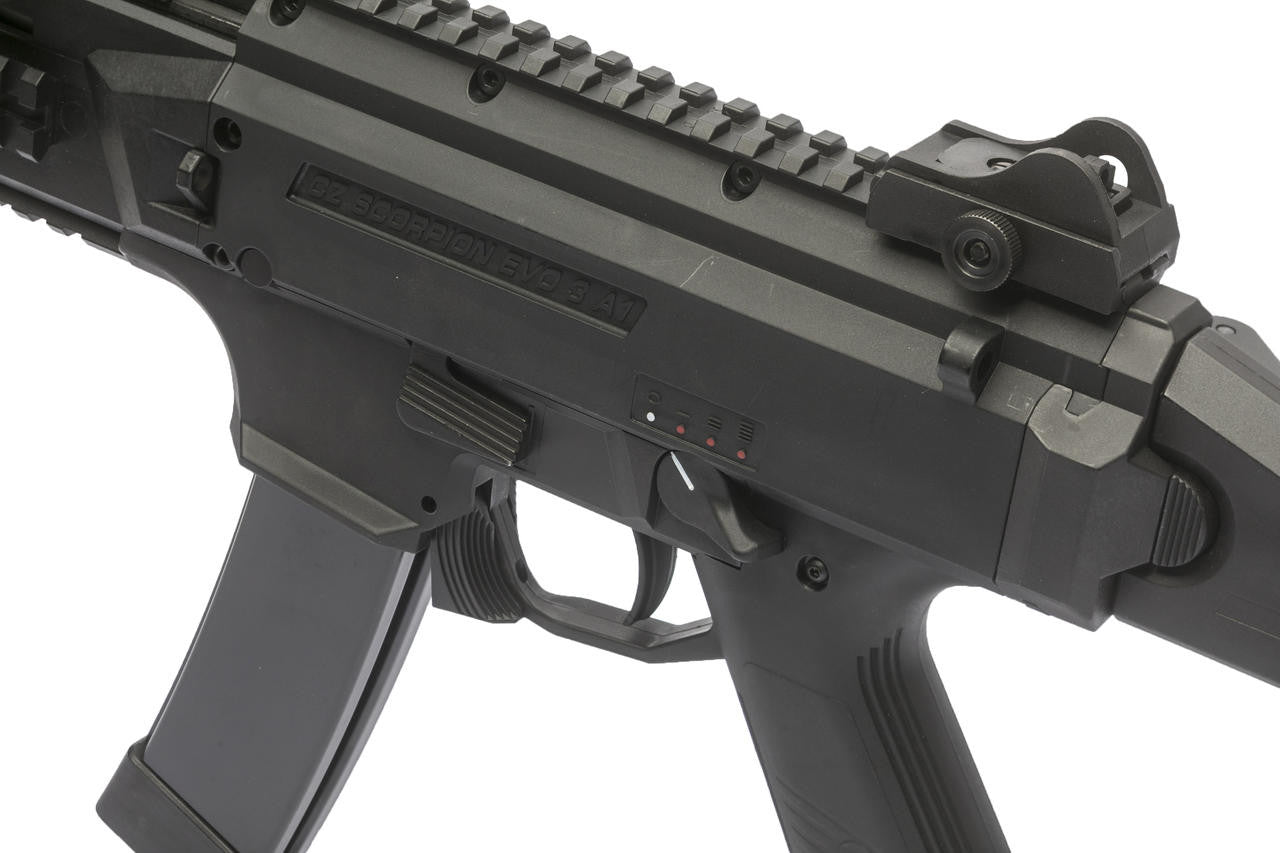 ASG CZ Scorpion EVO 3 A1 SMG AEG Airsoft Rifle, Black