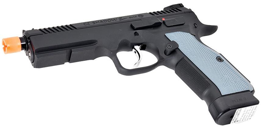 ASG CZ Shadow 2 CO2 Gas Blowback Airsoft Pistol, Black / Blue