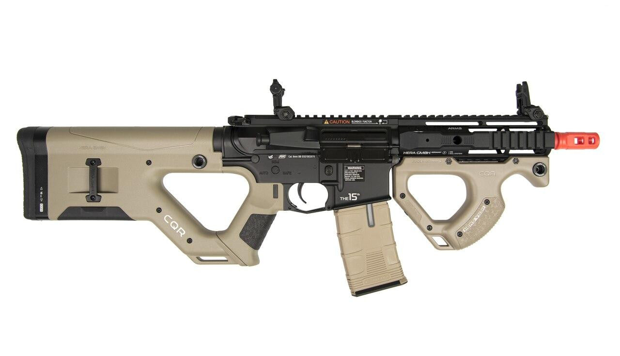 ASG HERA ARMS CQR SSS Airsoft Rifle w/ Programmable MOSFET, Tan