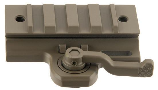 Atlas Custom Works 20mm Picatinny Throw Mount Lever for Dovetail Rails, Tan