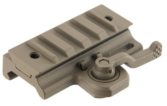 Atlas Custom Works 20mm Picatinny Throw Mount Lever for Dovetail Rails, Tan
