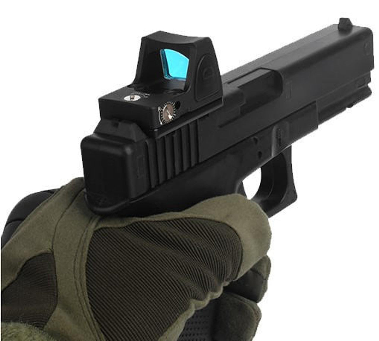 Atlas Custom Works Adjustable LED Mini Red Dot, Black