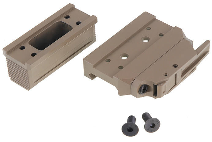 Atlas Custom Works Bobro Style T1 QD Mount With Riser, Tan