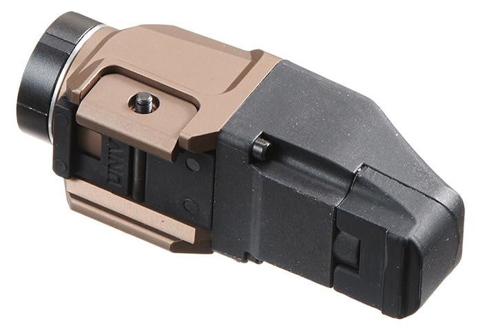 Atlas Custom Works Tactical Rail Mounted Button Flashlight, Dark Earth