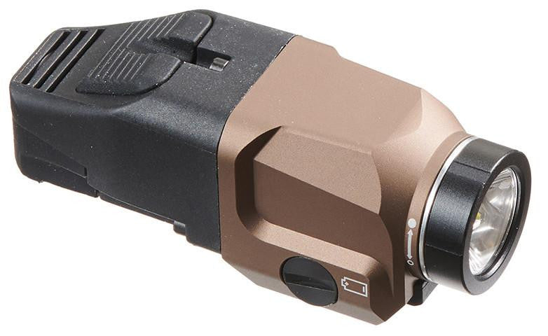 Atlas Custom Works Tactical Rail Mounted Button Flashlight, Dark Earth