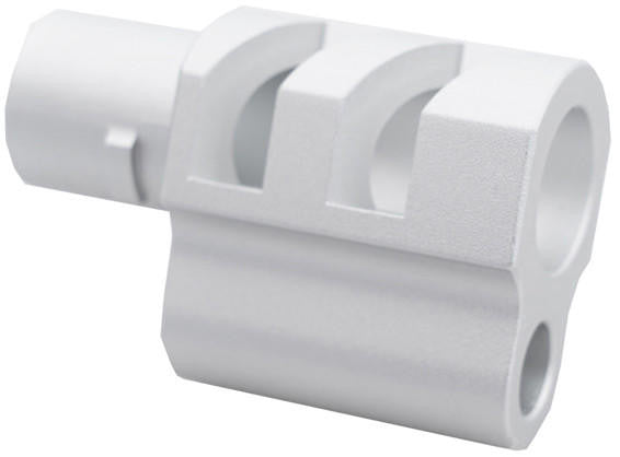 Atlas Custom Works Type 3 Compensator for Tokyo Marui 1911 Airsoft Pistols, Silver