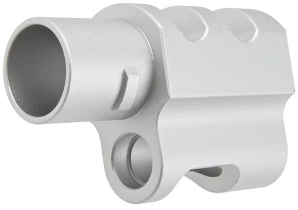 Atlas Custom Works Type 4 Compensator for Tokyo Marui 1911 Airsoft Pistols, Silver