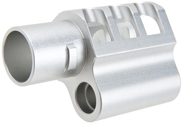 Atlas Custom Works Type 7 Compensator for Tokyo Marui 1911 Airsoft Pistols, Silver