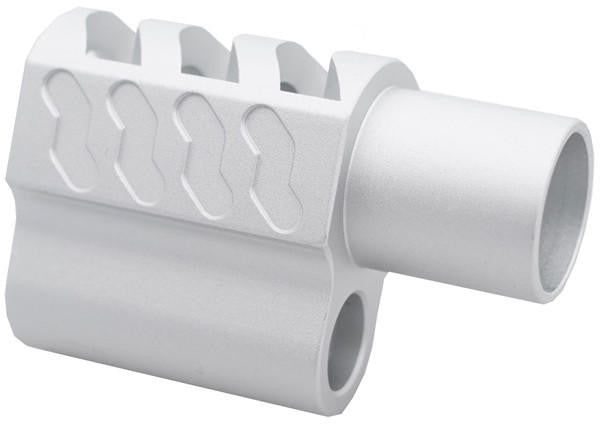 Atlas Custom Works Type 8 Compensator for Tokyo Marui 1911 Airsoft Pistols, Silver