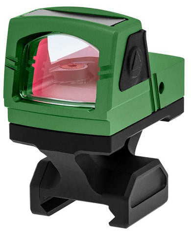 Atlas Custom Works xForce Solar Powered Mini Red Dot with Mount, Green