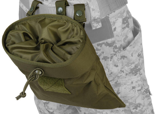 Lancer Tactical 341GN Nylon Large Foldable Dump Pouch, OD Green