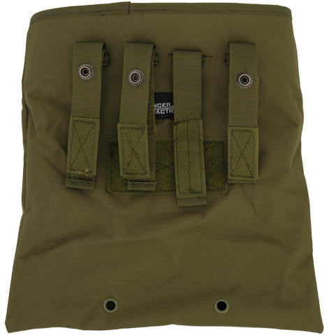 Lancer Tactical 341GN Nylon Large Foldable Dump Pouch, OD Green