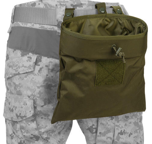 Lancer Tactical 341GN Nylon Large Foldable Dump Pouch, OD Green